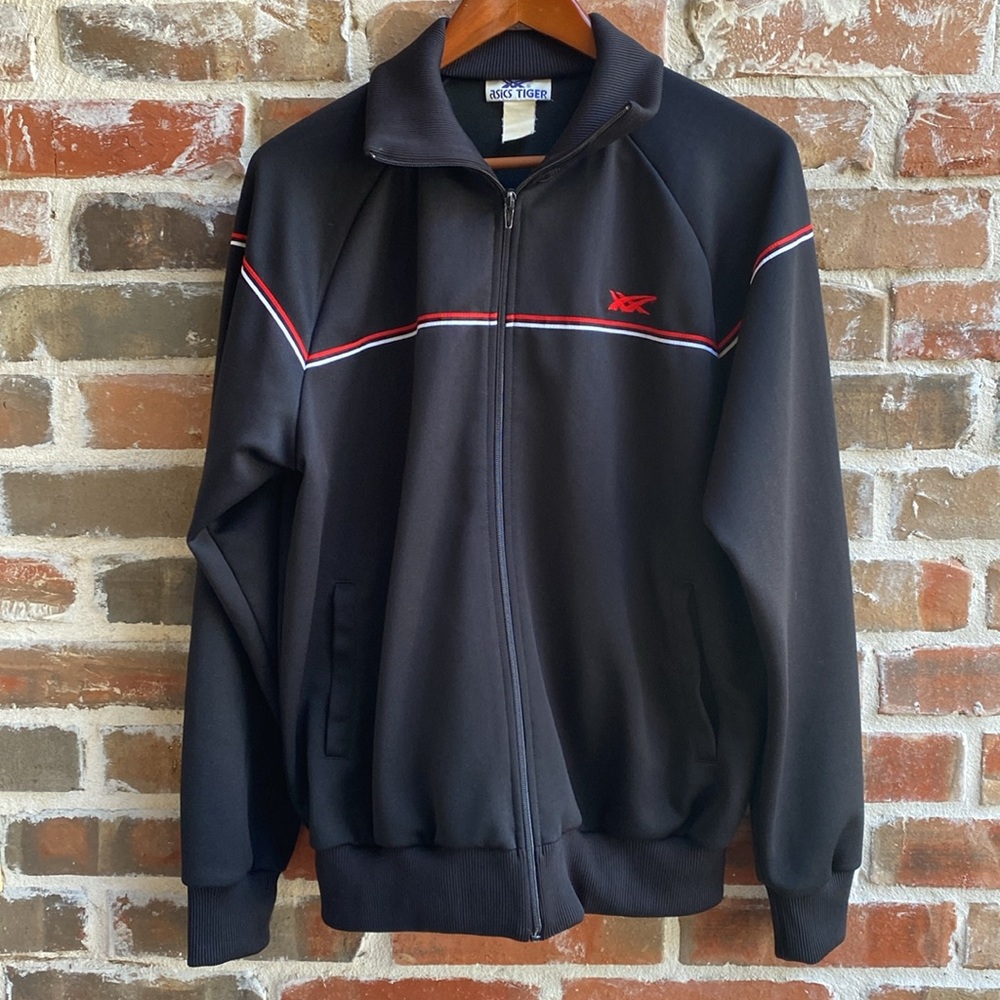 Vintage ASICS Tiger Athletic Track Jacket Size L